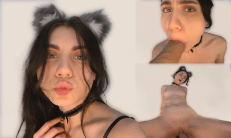 Thumbnail video 'Cat Cosplay Teen Fucks Huge Dick Dildo Katrina Dragonfly'