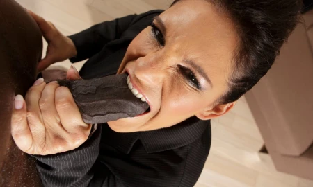 Thumbnail video 'Bossy Daisy Rock Tastes My Big Black Cock & Takes An Anal Pounding In POV'