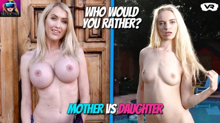 Thumbnail video 'Battle of Blondes: Big Tits Mom vs. Hot Young Teen'