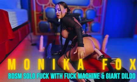 Thumbnail video 'Monika Fox BDSM Solo Squirt Fucking With Fuck Machine and Giant Dildo!'