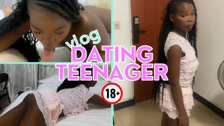 Thumbnail video 'Picked Up Hot Ebony Teen on Dating App. She Gets Wrecked in My Room! Vlog'