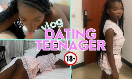 Thumbnail video 'Hot Ebony 19 Years Old Teen from Dating App. She Gets Wrecked in My Room! Vlog'