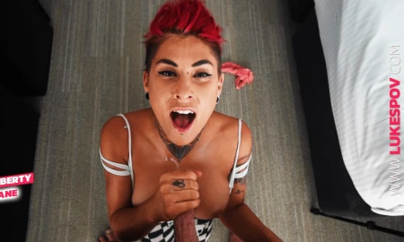 Thumbnail video 'Split Tongue Tattooed POV Blowjob'
