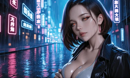 Thumbnail video 'Neon of the Rain-Soaked Streets'