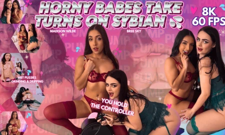 Thumbnail video 'Horny Babes Take Turns On Sybian'