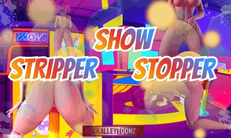 Thumbnail video 'Big Booty 3d Cartoon Stripper Show Stopper Dancing In The Arcade'