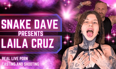 Thumbnail video 'Snake Dave's Porno Casting With Laila Cruz'