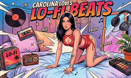 Thumbnail video 'Lo-Fi Beats - Carolina Loves Lo-Fi Beats (VR Porn Music Mix by Fap Vr)'