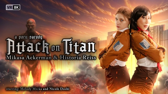 Thumbnail video 'Attack on Titan: Mikasa Ackerman & Historia Reiss (A Porn Parody)'