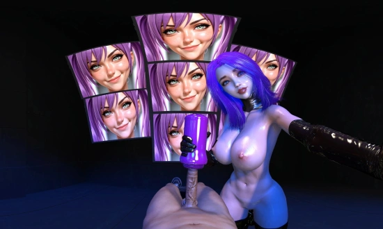 Thumbnail video 'Overstimulated And Cock Milked - Anime Face, Tits, Ass, Feet'