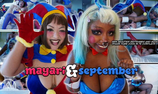 Thumbnail video 'Bbw Beauties Mayari & September Share Huge Cock In Cosplays'