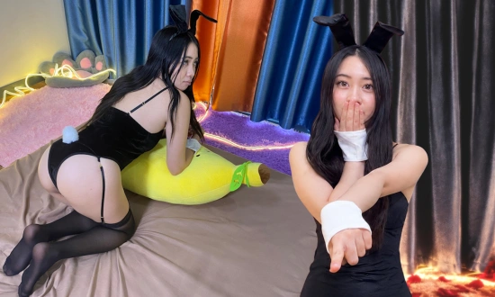 Thumbnail video 'Cute Bunny's Tight Hole Creampied - She Likes Dick More Than Carrots.'