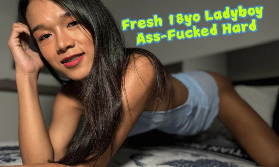 Thumbnail video 'Fresh 18yo Ladyboy Ass-Fucked Hard'