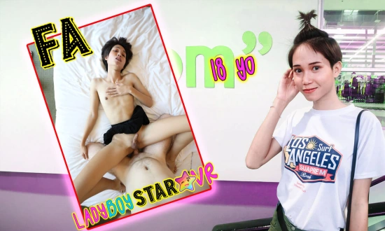 Thumbnail video 'Skinny Student Ladyboy Loves Of White Dick'