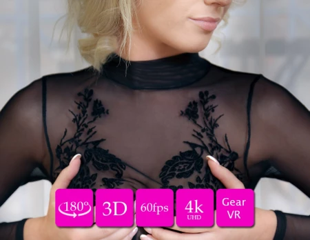 Thumbnail video 'Tiffany Sexy Nude Photo Session 3D 180VR Backstage'
