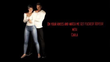 Thumbnail video 'On your Knees and watch me get fucked! - Carla - Voyeur'