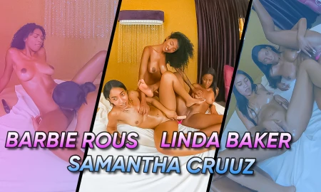 Thumbnail video 'Spicy Latinas: Triple the Fun on the Bed Part 2'